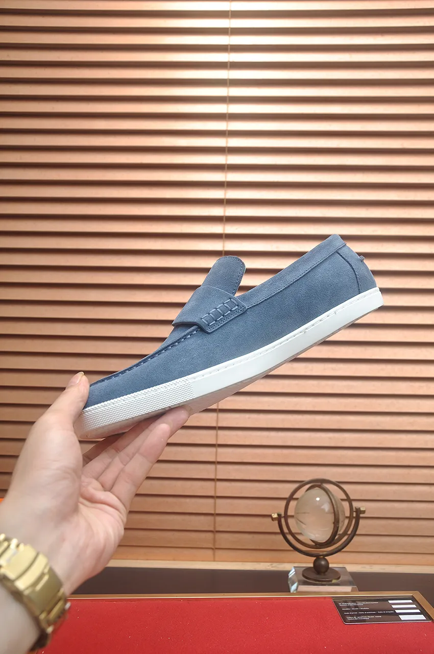 Men's Men's Shoes💰560💶[[HERMES]] (High-end Niuli) New 🍀 HERMES - top version of Hermès classic casual leather shoes! Made of imported original cowhide, the inner top layer is comfortable cowhide lining! Original wear-resistant rubber outsole! High quality products! Code number 39-45 (45 customized)